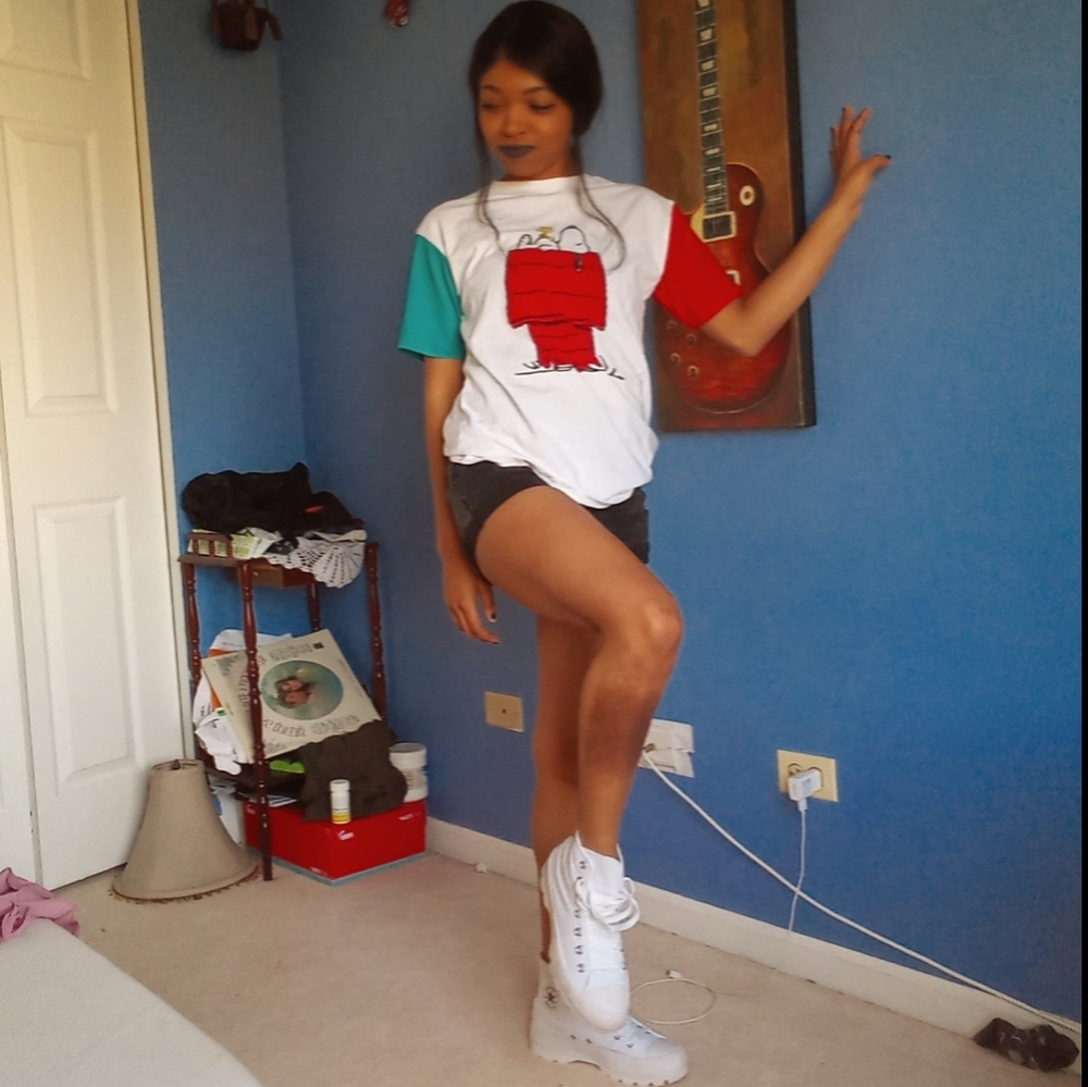 Red and Blue Peanuts Shirt